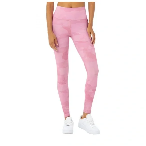 Alo Pink Camo Leggings - Picture 1 of 4